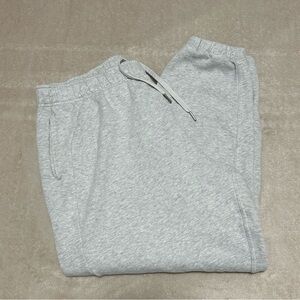Lululemon Womens Scuba Mid-Rise Oversized Jogger Gray Fleece Tapered Leg Size XL